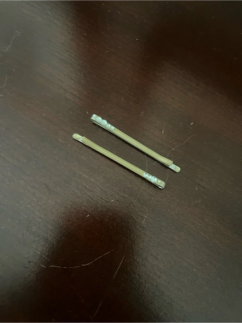 Gold Rhinestone Bobby Pin Set - 2 Pack